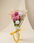 Handmade Pink Tulip Bouquet